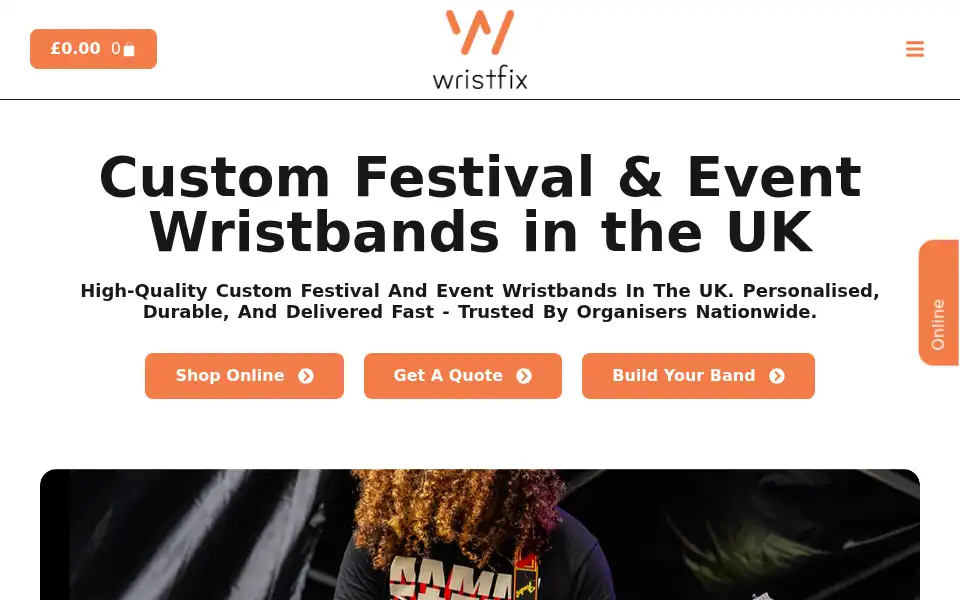 Screenshot of wristfix.co.uk