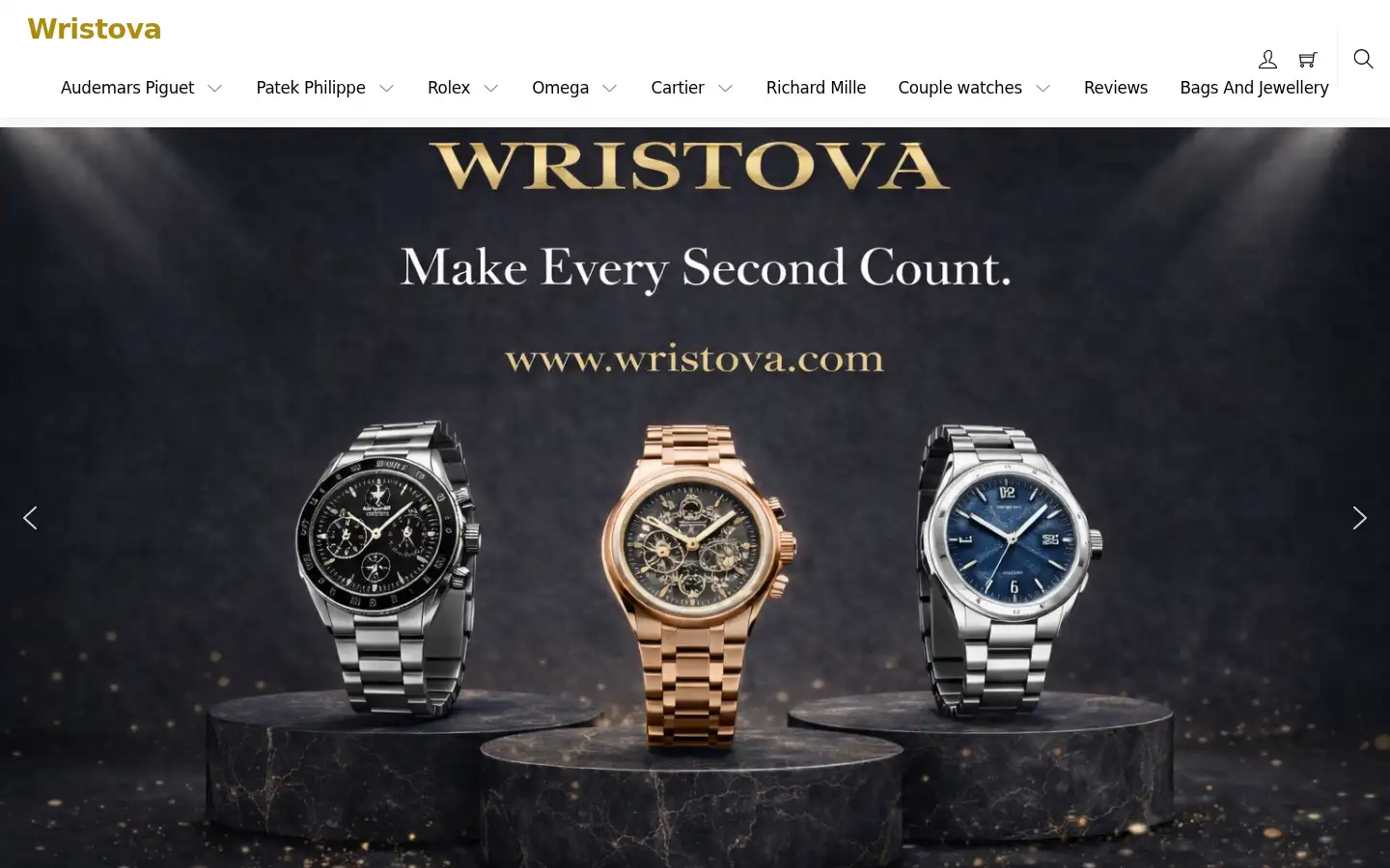 Screenshot of wristova.com