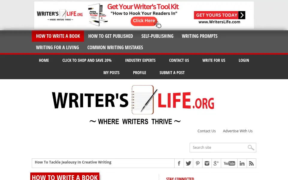 Screenshot of writerslife.org
