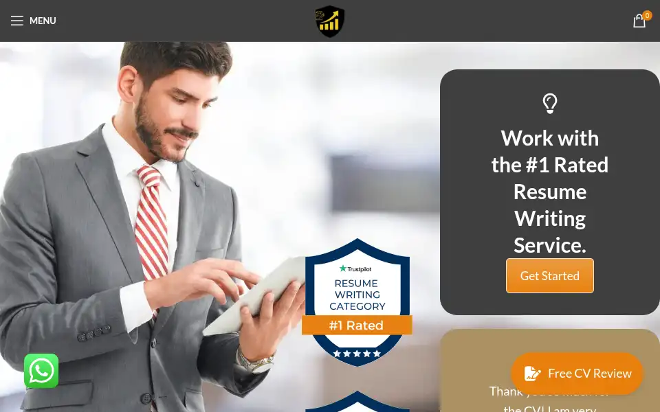 Screenshot of writeupcv.com