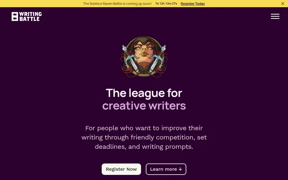 Screenshot of writingbattle.com