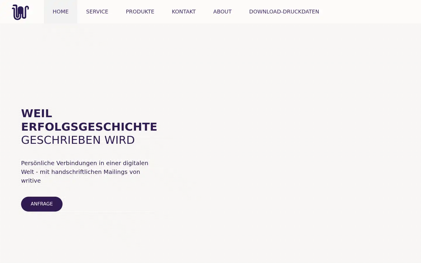Screenshot of writive.de
