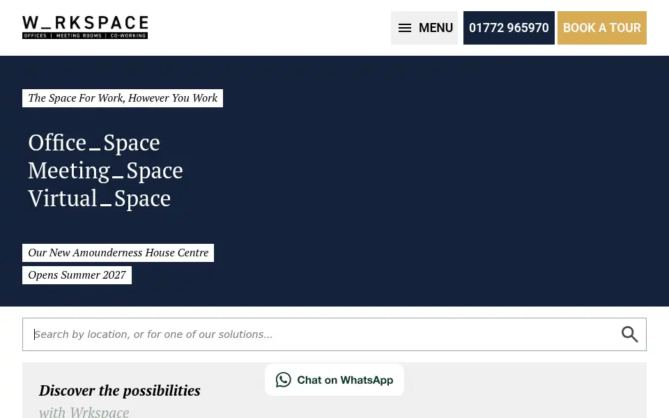 Screenshot of wrkspace.co.uk