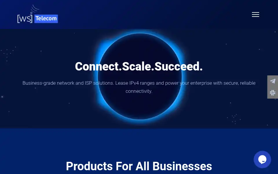 Screenshot of ws.network
