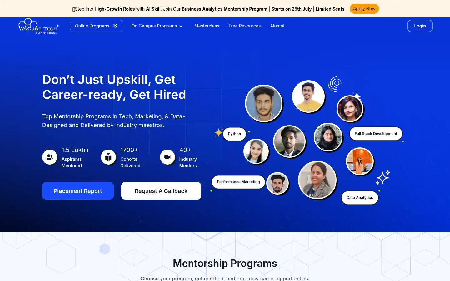 Screenshot of wscubetech.com