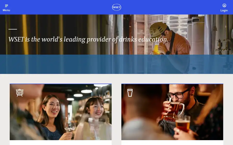 Screenshot of wsetglobal.com