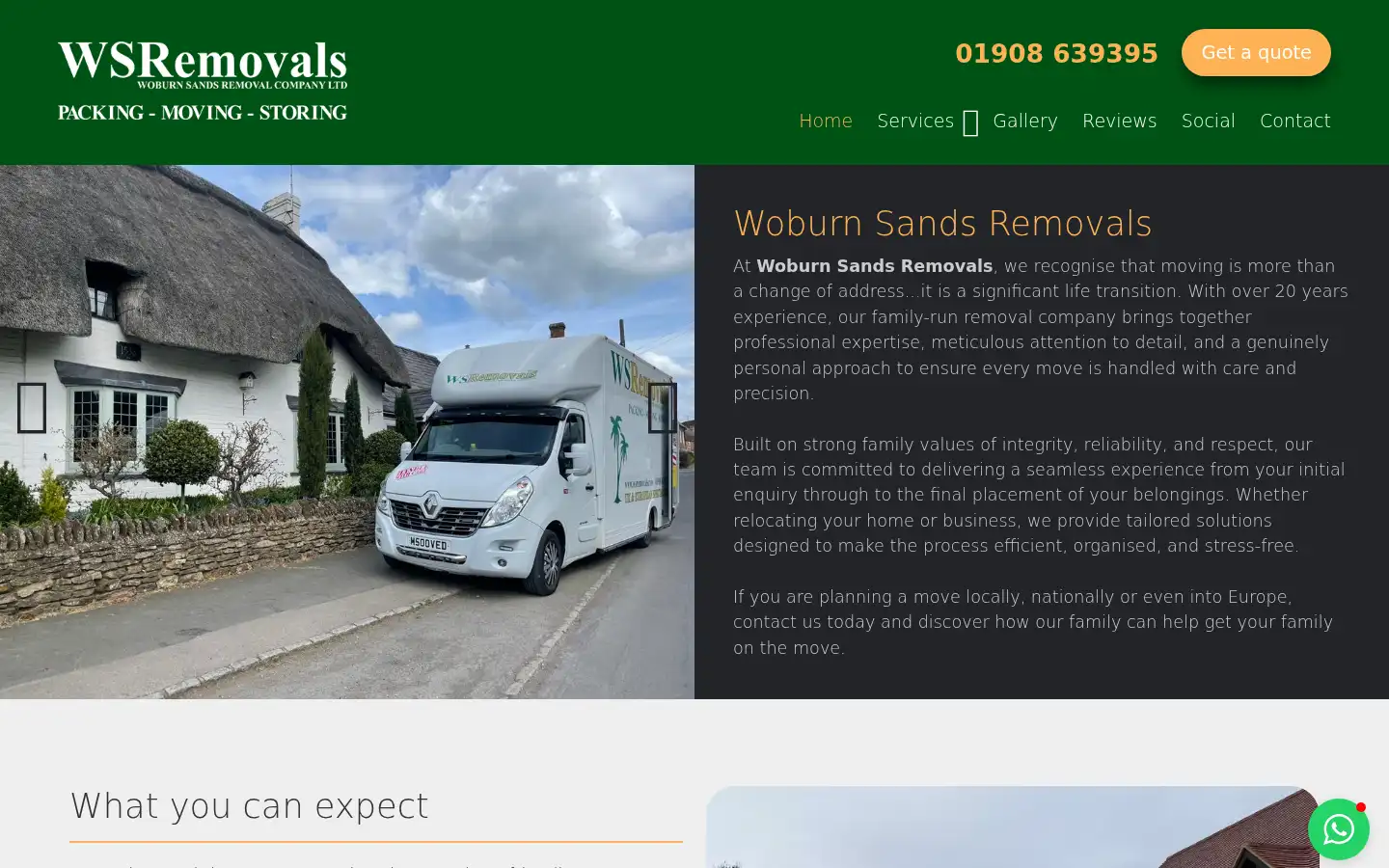 Screenshot of wsremovals.com