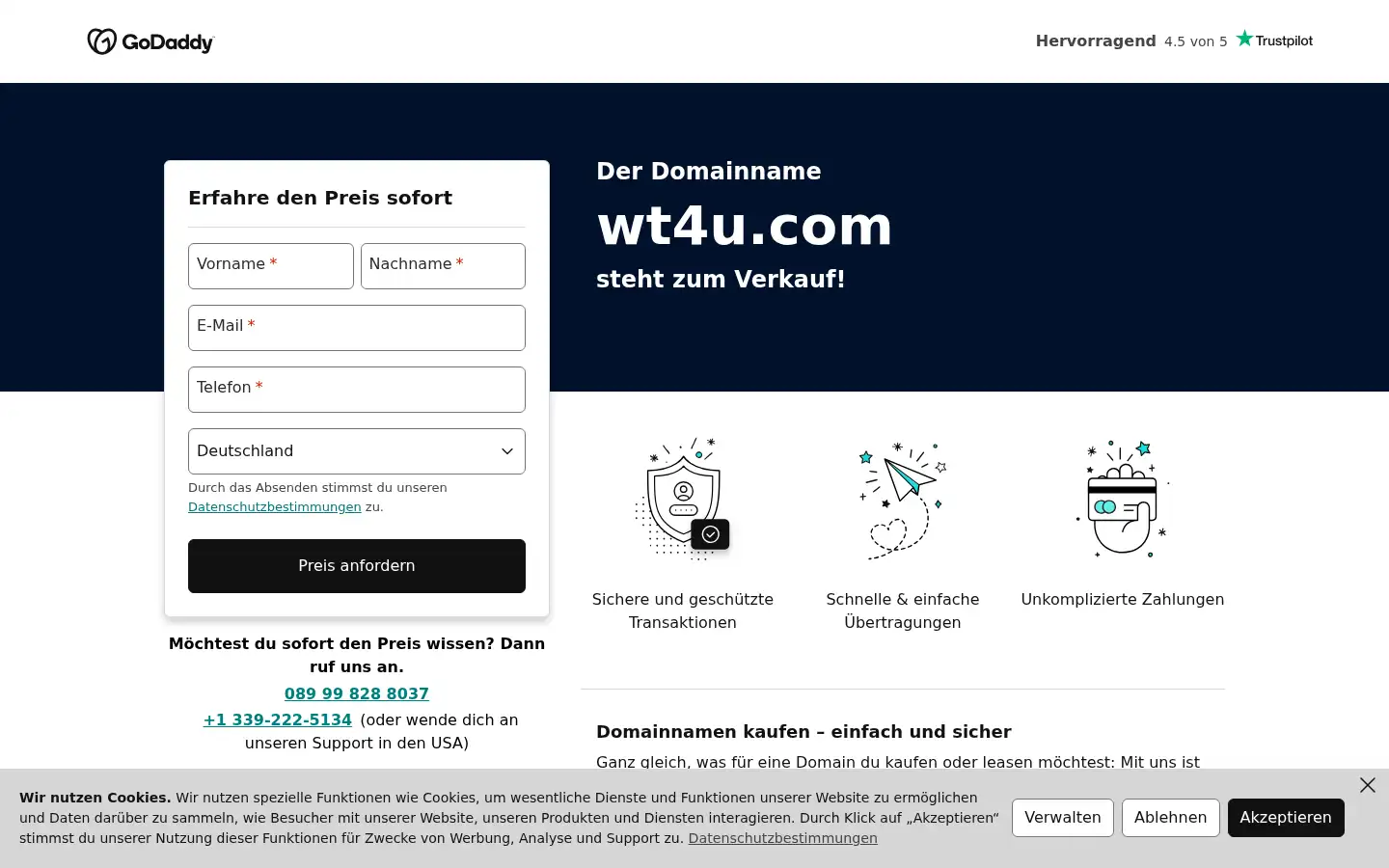 Screenshot of wt4u.com