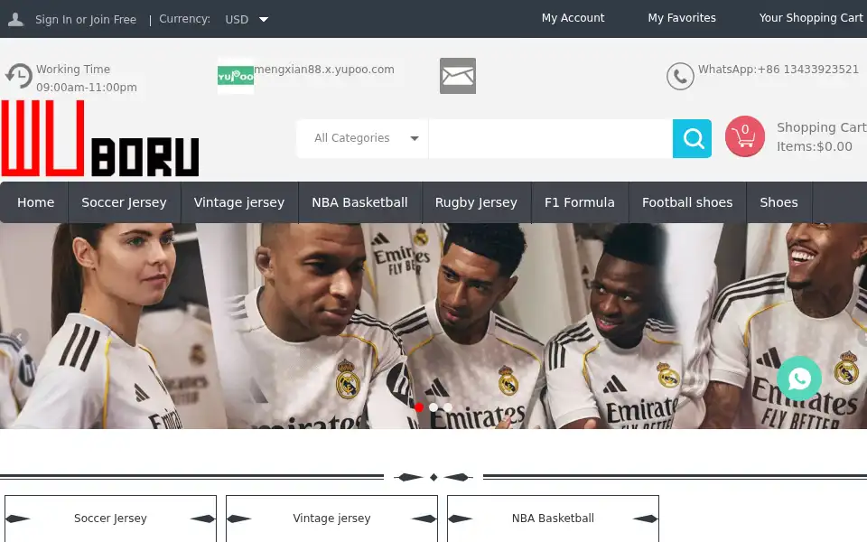 Screenshot of wuboru.com
