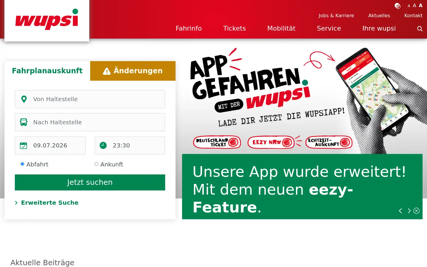 Screenshot of wupsi.de