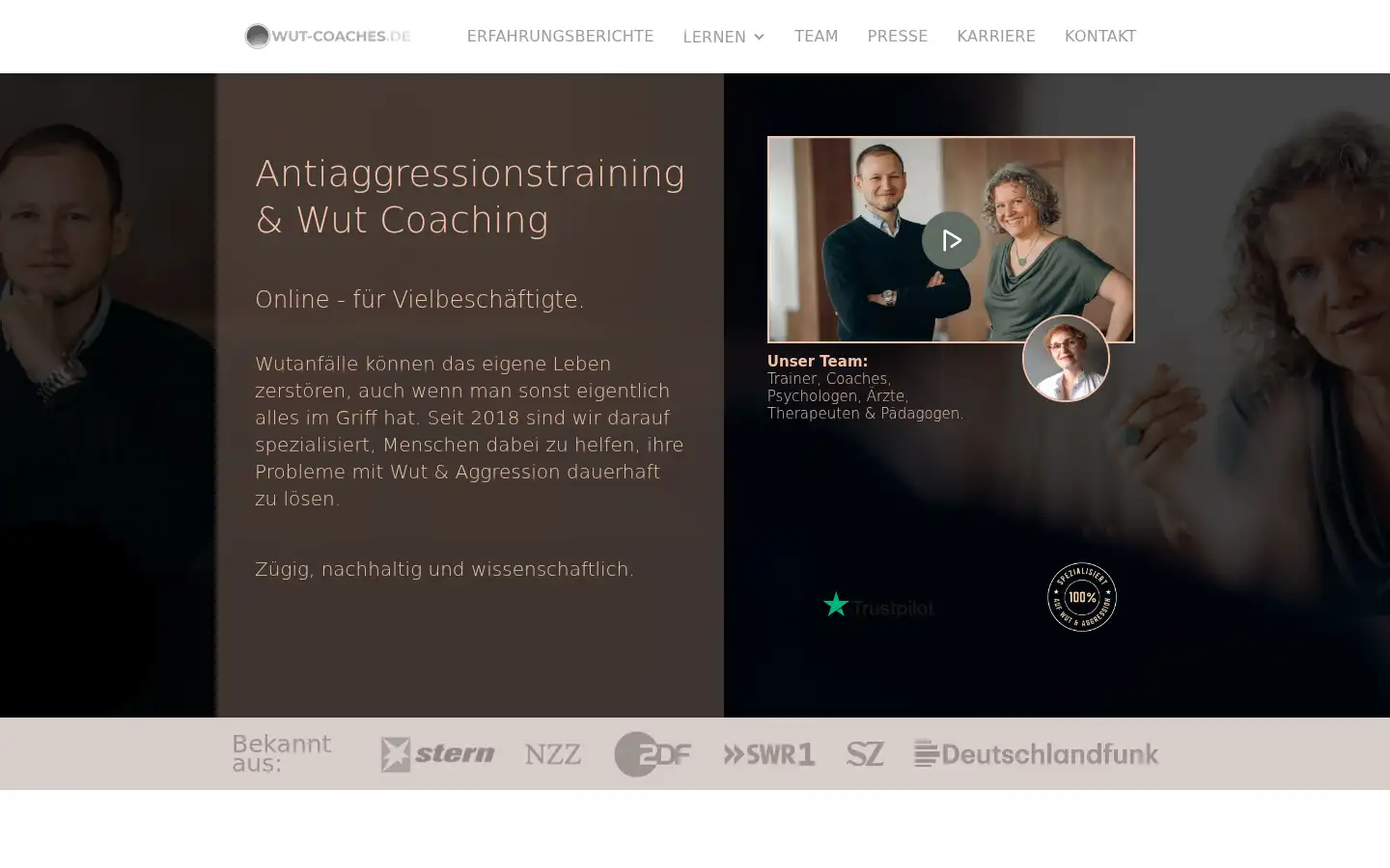 Screenshot of wut-coaches.de