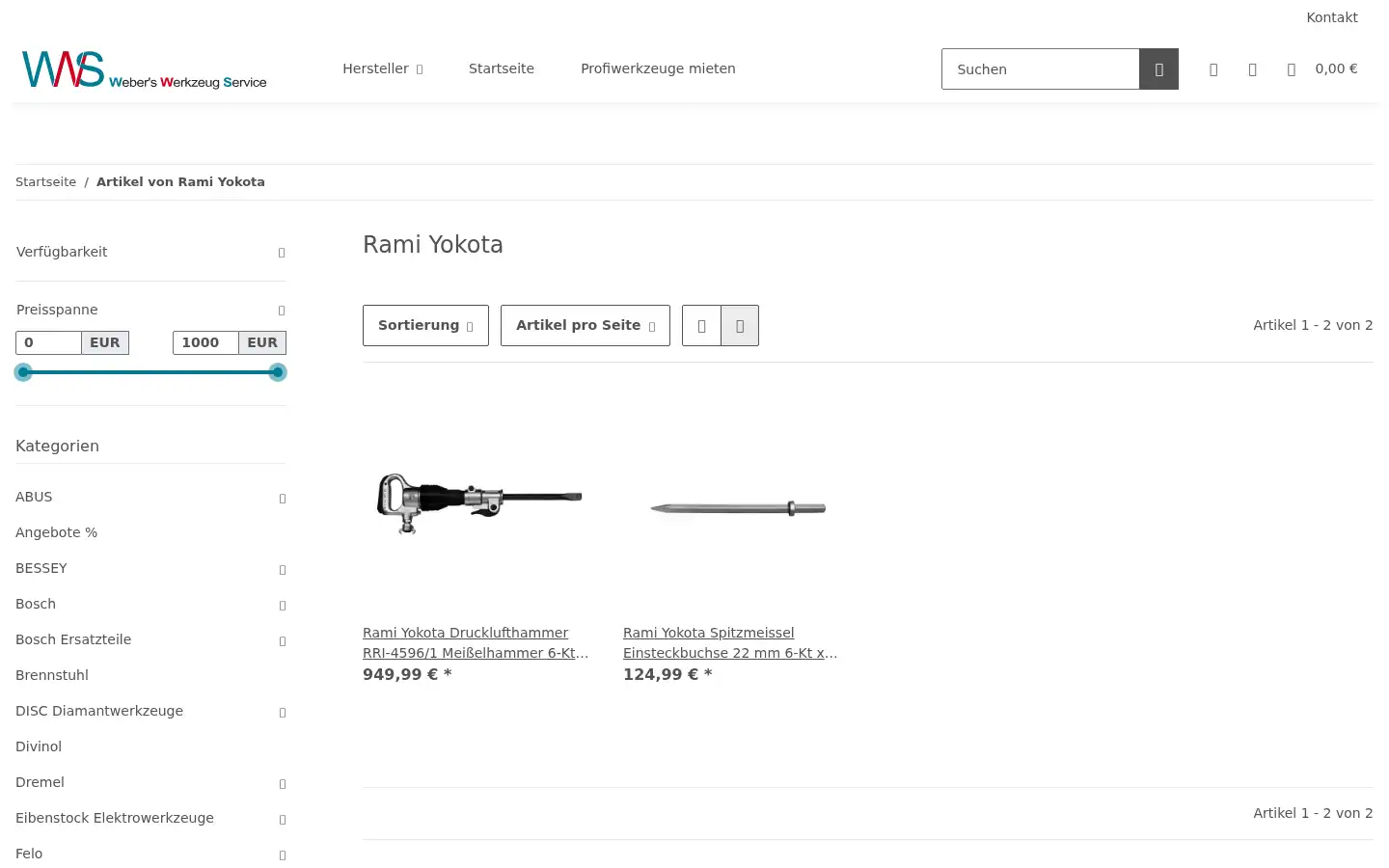 Screenshot of wws-werkzeuge24-store.de