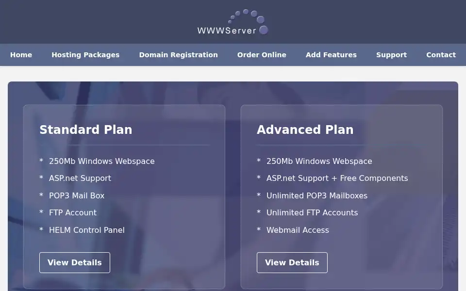 Screenshot of wwwserver.co.uk