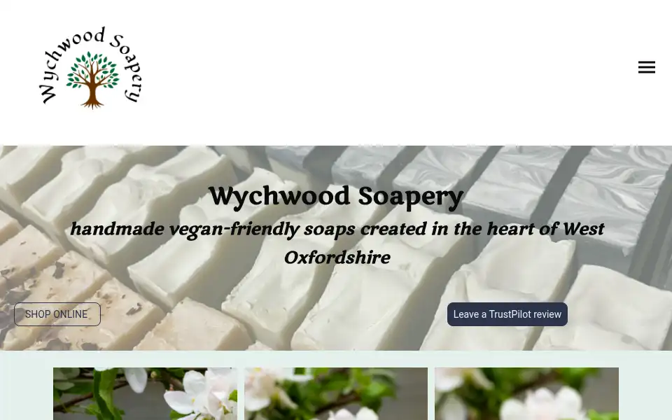 Screenshot of wychwoodsoapery.co.uk