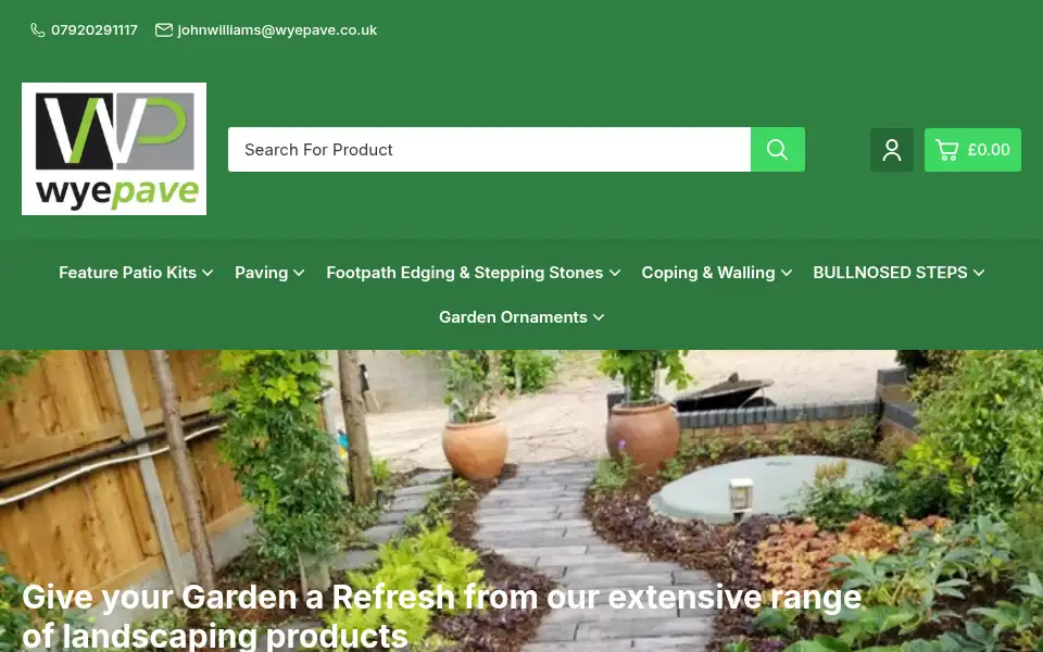 Screenshot of wyepave.co.uk