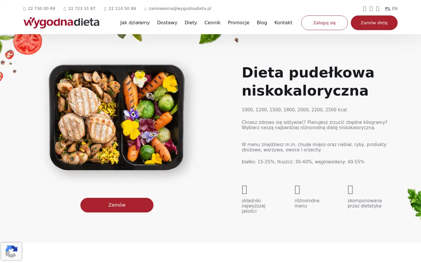 Screenshot of wygodnadieta.pl