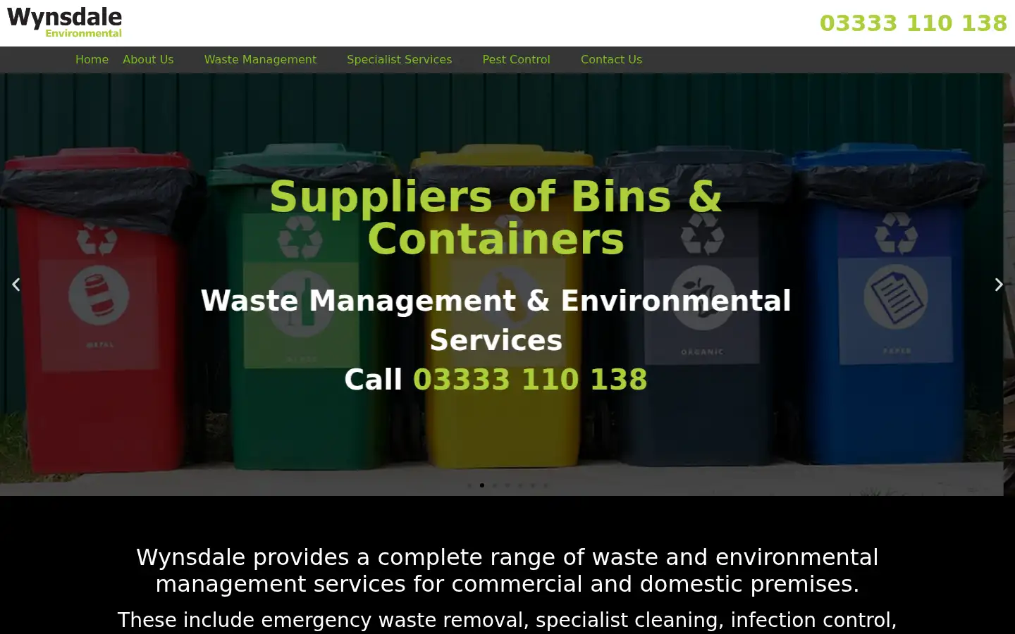 Screenshot of wynsdale.co.uk