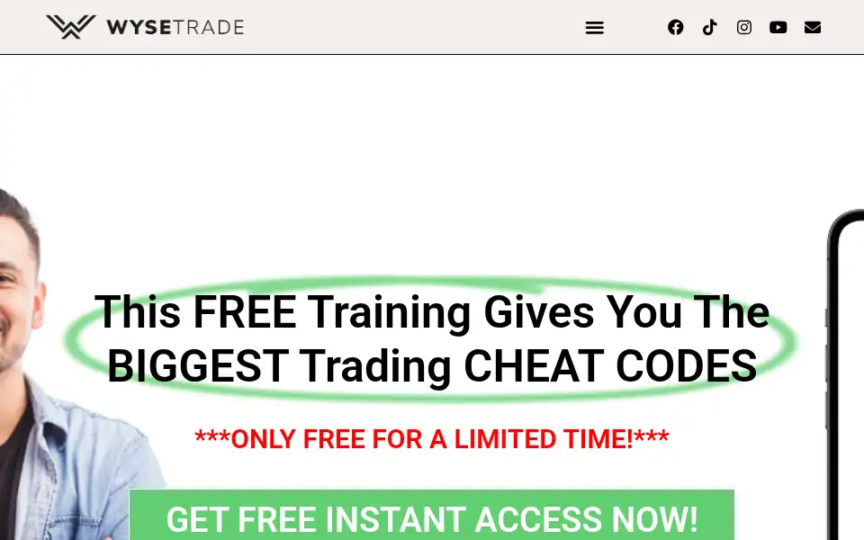Screenshot of wysetrade.com