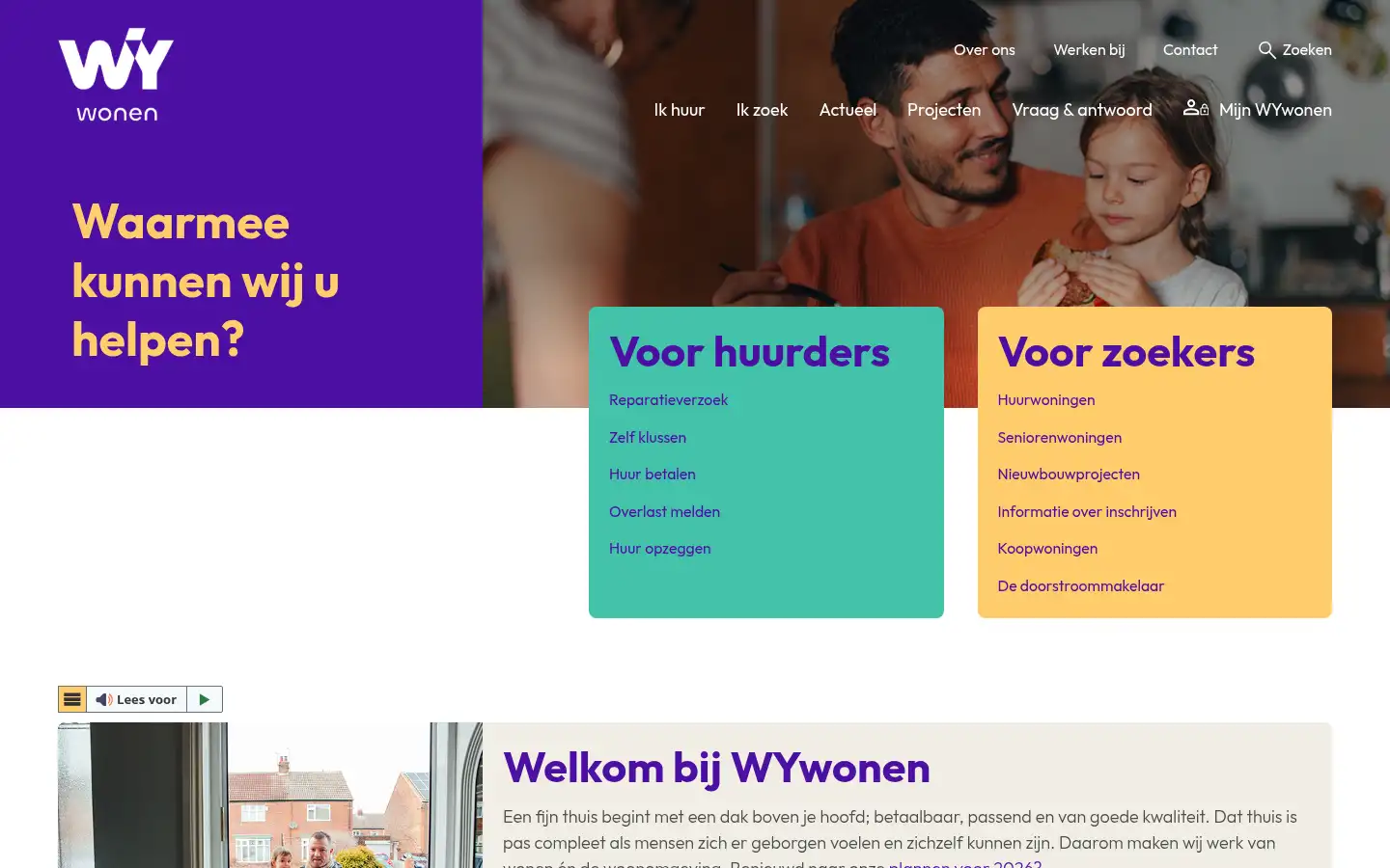 Screenshot of wywonen.nl