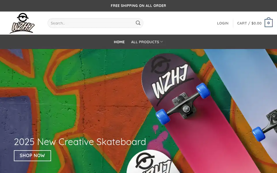 Screenshot of wzhj.shop