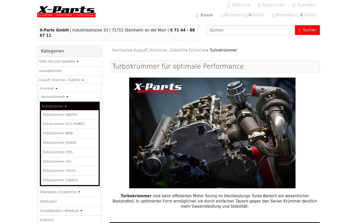 Screenshot of x-parts.de