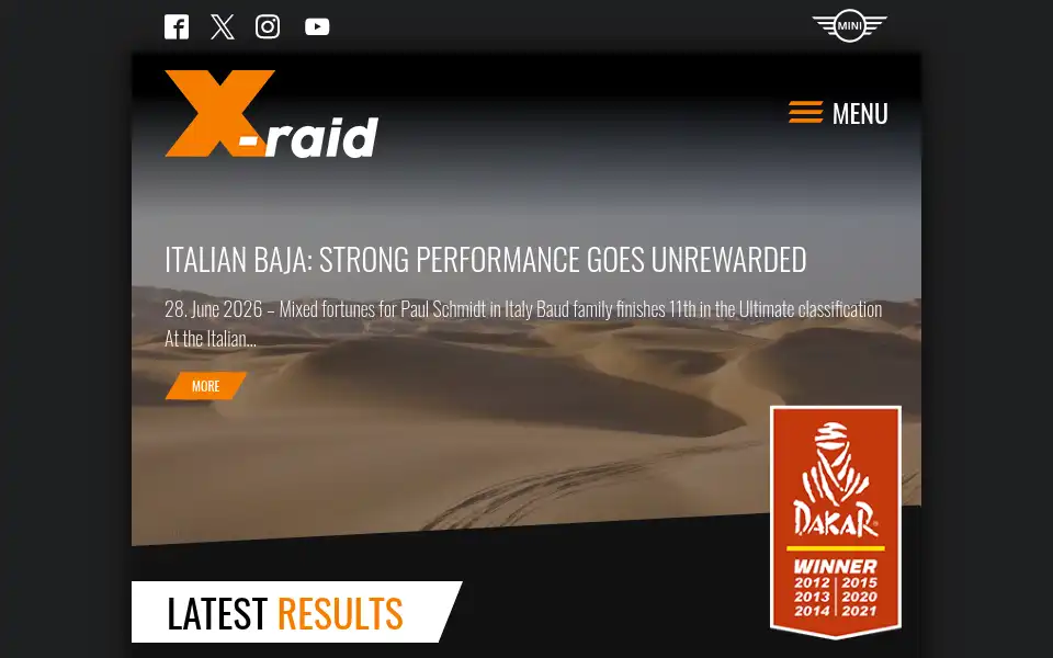 Screenshot of x-raid.de