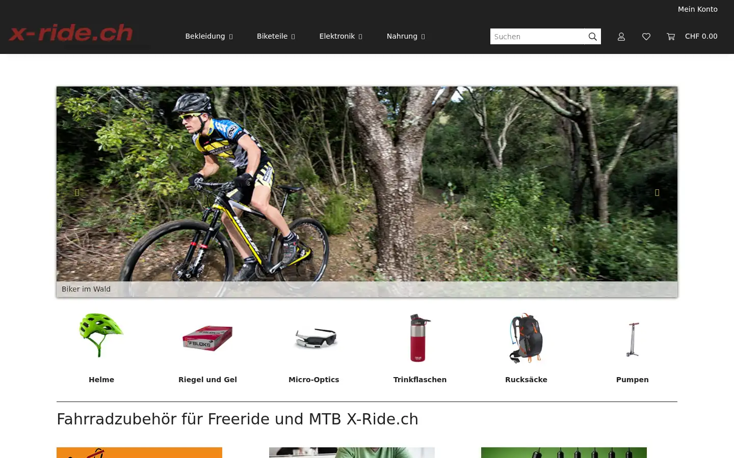 Screenshot of x-ride.ch