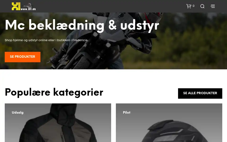 Screenshot of x1.dk