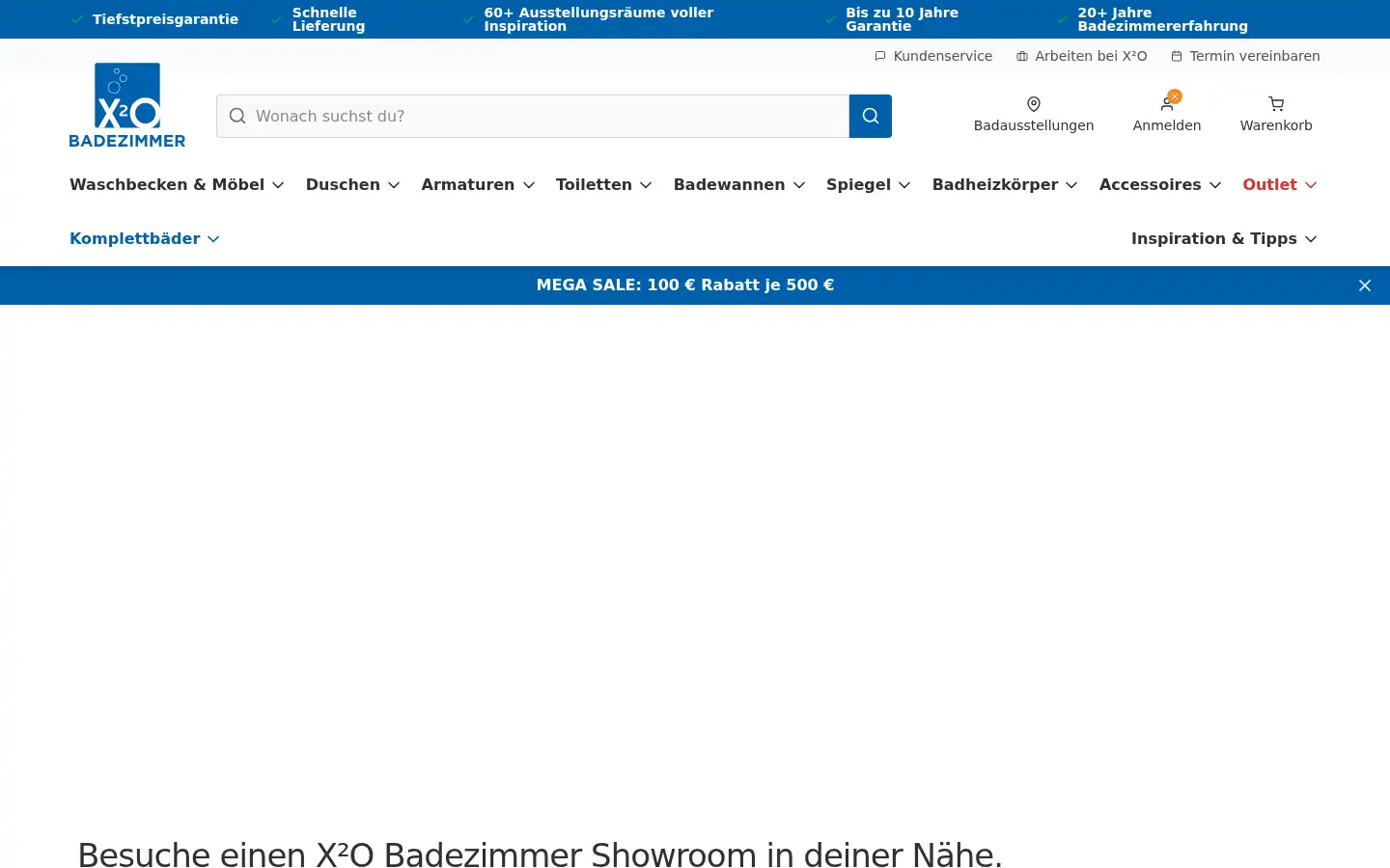 Screenshot of x2o.de
