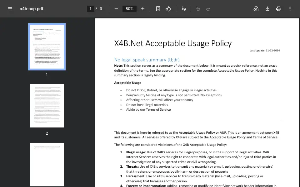 Screenshot of x4b.net