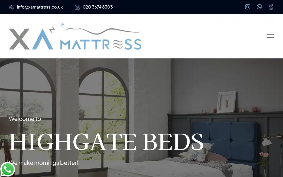 Screenshot of xamattress.co.uk
