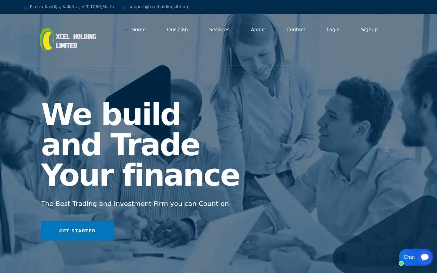 Screenshot of xcelholdingsltd.org