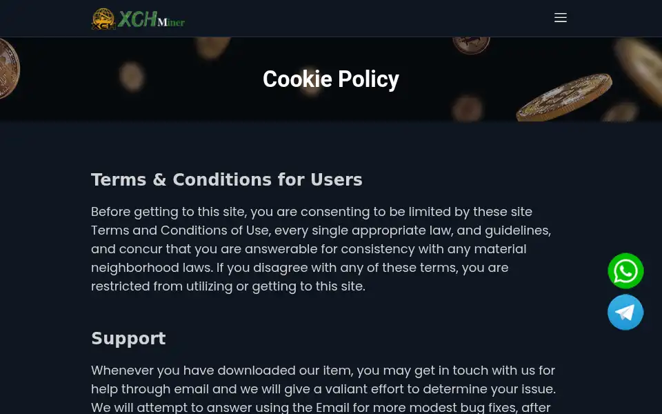 Screenshot of xchminer.com