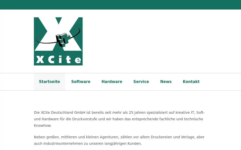 Screenshot of xcite.de