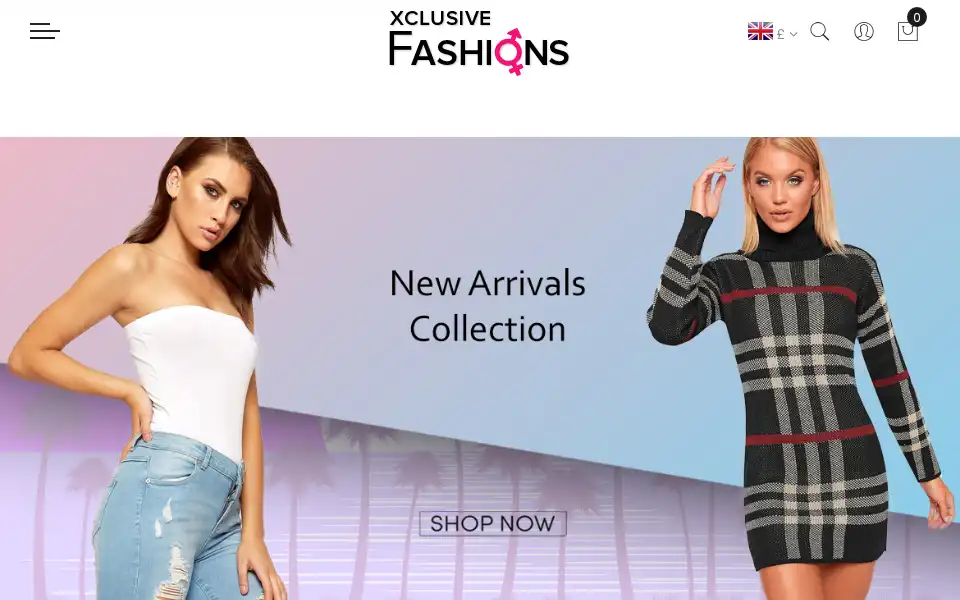 Screenshot of xclusivefashions.com