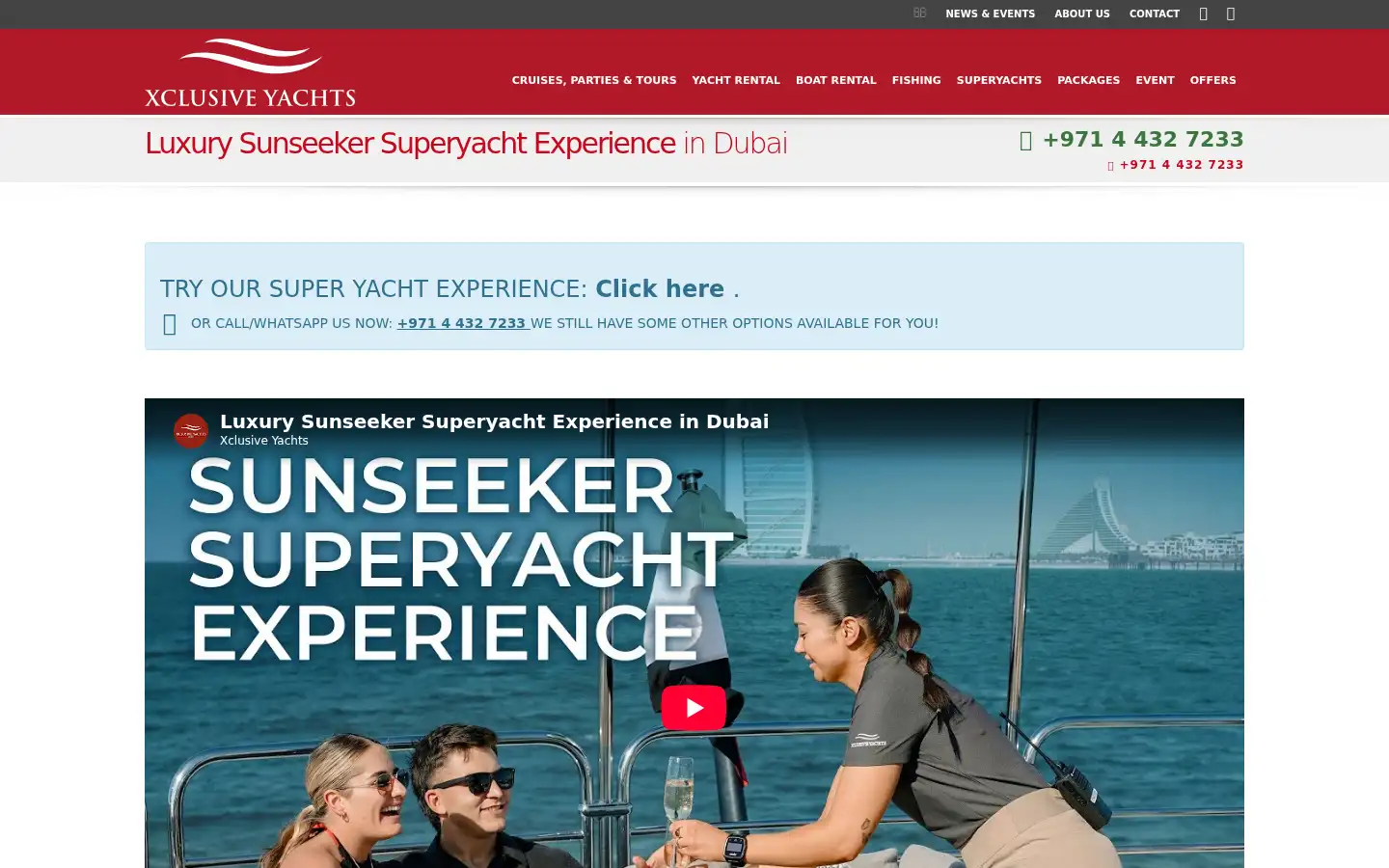 Screenshot of xclusiveyachts.com