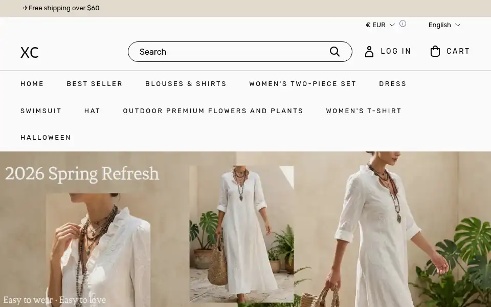 Screenshot of xcshoping.com