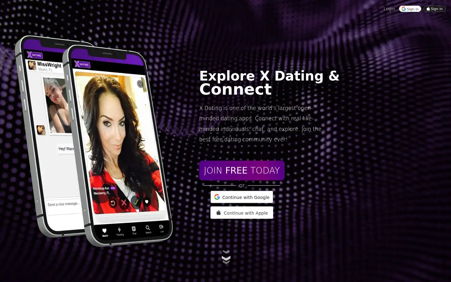 Screenshot of xdating.com