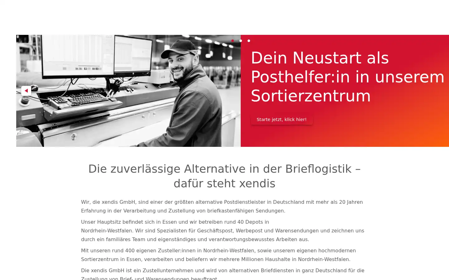 Screenshot of xendis.de
