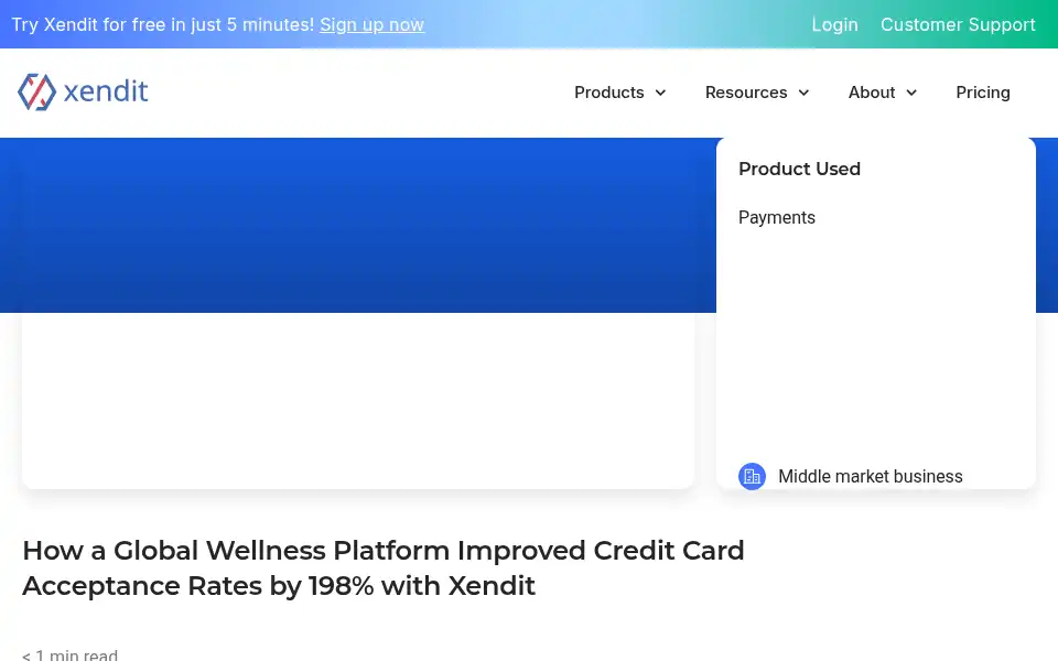 Screenshot of xendit.co
