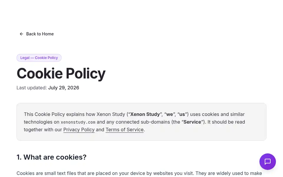 Screenshot of xenonstudy.com