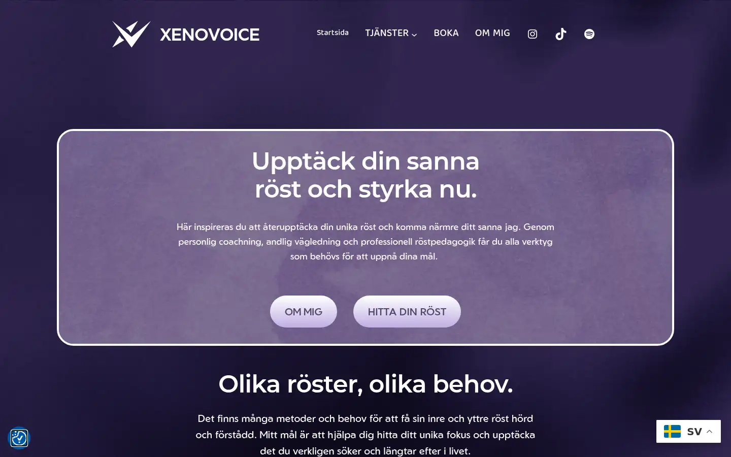 Screenshot of xenovoice.com