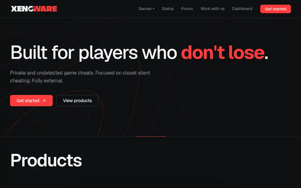 Screenshot of xenoware.xyz