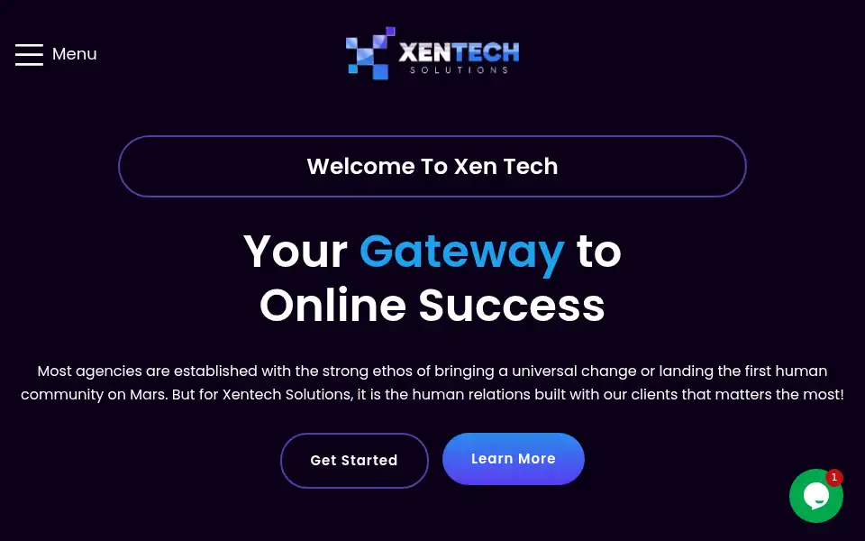 Screenshot of xentechsolutions.com