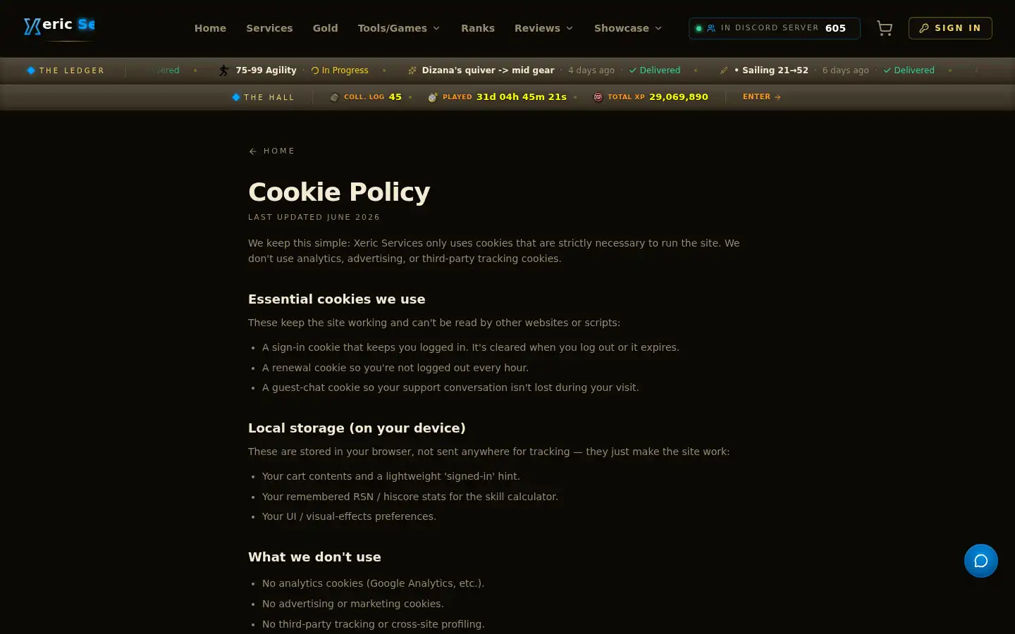 Screenshot of xeric07.com