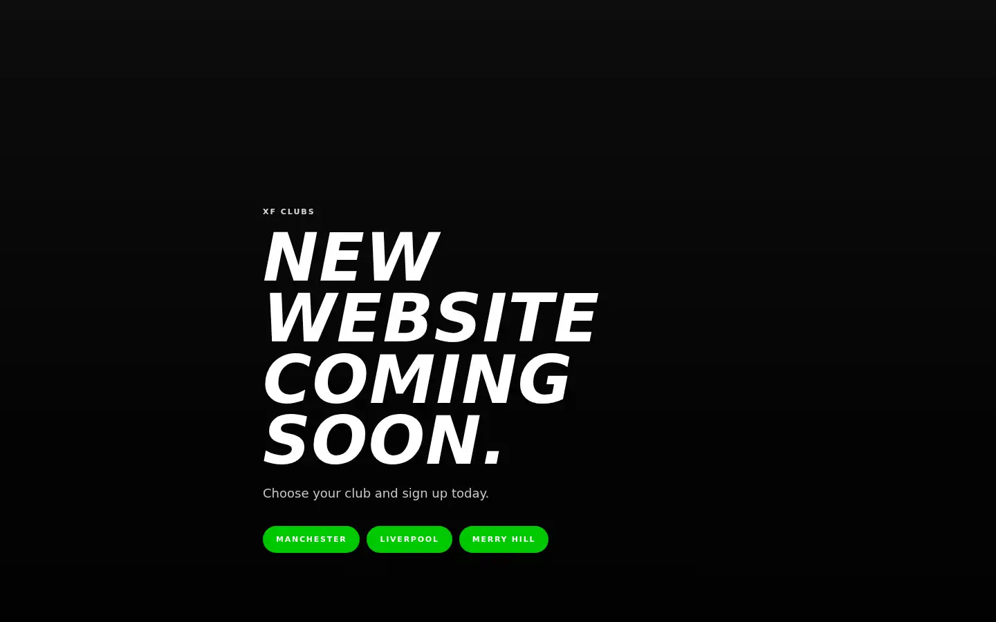 Screenshot of xfclubs.com