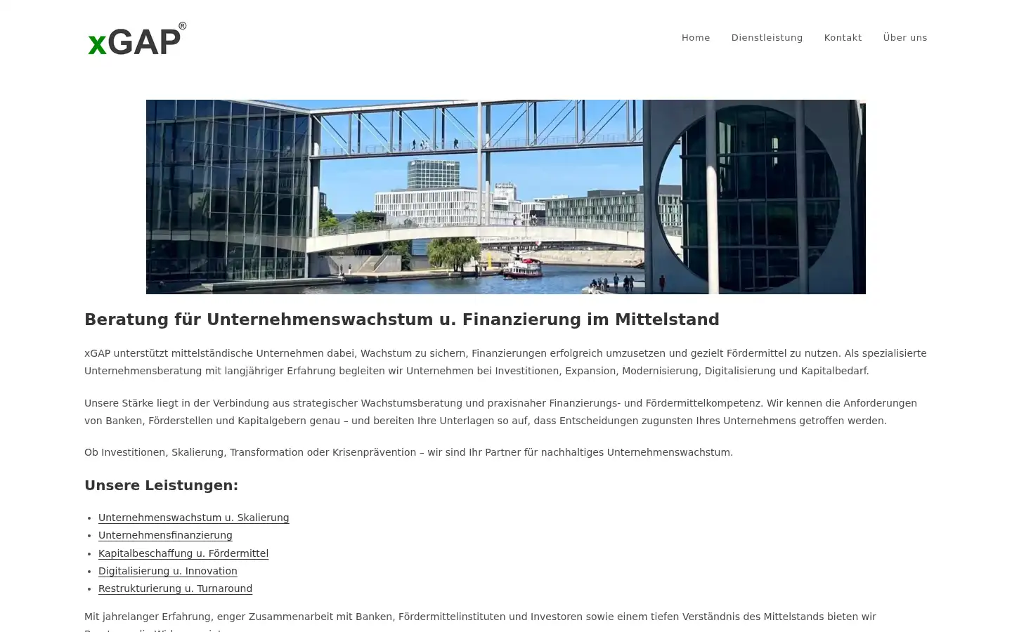 Screenshot of xgap.de