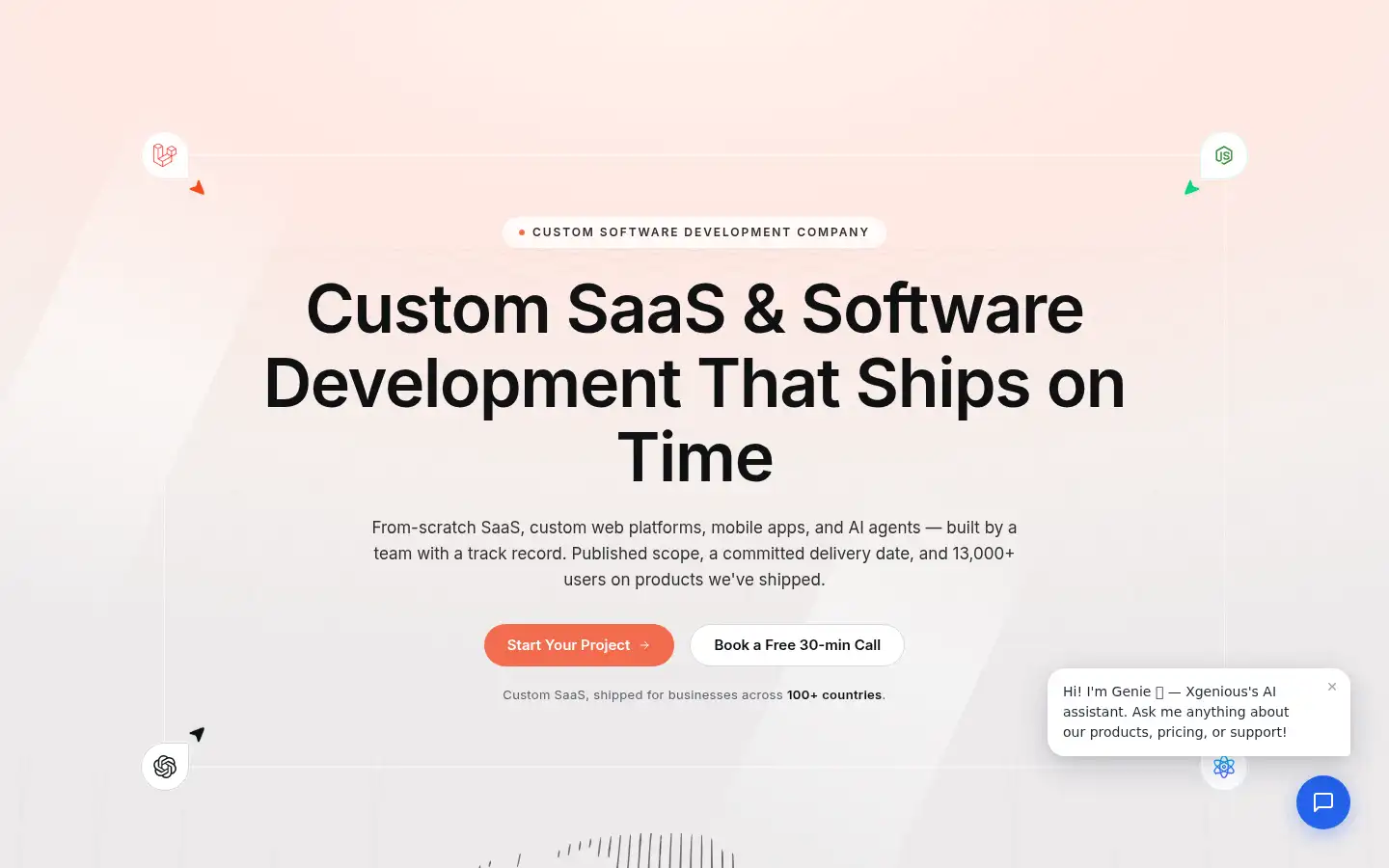 Screenshot of xgenious.com