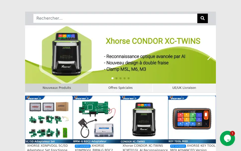 Screenshot of xhorse.fr