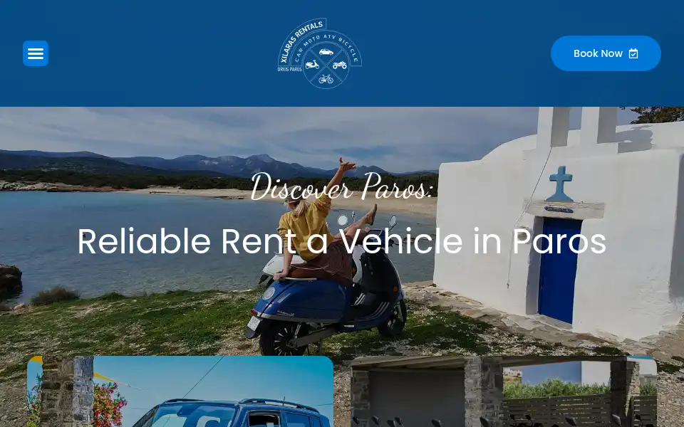 Screenshot of xilarasrentalparos.com